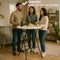 Brixy 2 Stevige Statafels - Partytafel - Robuust - Weersbestendig - Inklapbaar - 80cm x 110cm - Wit/Grijs