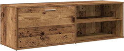 vidaXL - Tv-meubel - 120x34x37 - cm - bewerkt - hout - oud - houtkleurig