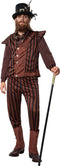 dressforfun - Steampunk gentleman XXL - kostuum met lange broek en vest - zwart/bruin