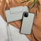 Selencia Hoesje Geschikt voor Samsung Galaxy S20 Hoesje Met Pasjeshouder - Selencia Surya 2-in-1 Uitneembare Vegan Lederen Bookcase - Grijs