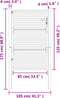 vidaXL - Poort - 105x175 - cm - staal - antracietkleurig