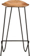 vidaXL - Barkrukken - massief acaciahout - 2 stuks