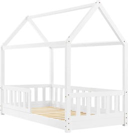 Juskys Marli - Kinderbed - Valbeveiliging - 80 x 160 cm - Wit