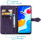 imoshion Hoesje Geschikt voor Xiaomi Redmi Note 11 (4G) / Redmi Note 11S (4G) Hoesje Met Pasjeshouder - imoshion Mandala Bookcase - Paars
