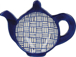 Globe Lattice - Theezakjeshouder - Keramiek - Blauw - Geblokt - London Pottery - Out Of The Blue