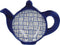 Globe Lattice - Theezakjeshouder - Keramiek - Blauw - Geblokt - London Pottery - Out Of The Blue