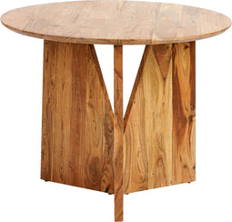 ARRAN - Eettafel - Lichthout - 100 x 100 cm - Acaciahout