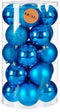 Set kerstballen Blauw Plastic 8 x 9 x 8 cm (6 Stuks)