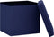 vidaXL - Opbergkruk - inklapbaar - kunstlinnen - blauw