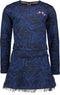 B.Nosy Meisjes Jurk - Maat 128 - All over print met boorduurtje - Katoen/elastaan
