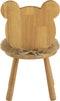 J-Line kinderstoel Kind Beer - hout - naturel