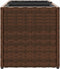 vidaXL - Plantenbak - met - 2 - potten - 72x30x32 - cm - poly - rattan - bruin