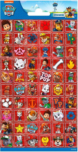 Nickelodeon Stickerset Paw Patrol Junior Rood 60 Stuks