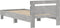 vidaXL - Bedframe - met - hoofdeinde - bewerkt - hout - betongrijs - 90x190 - cm