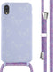 iMoshion Hoesje Geschikt voor iPhone Xr Hoesje Met Koord - iMoshion Siliconen design hoesje met koord - Meerkleurig / Butterfly