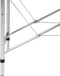 vidaXL - Massagetafel - inklapbaar - met - aluminium - frame - (vier - delen - / - crèmewit)