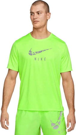 Nike Dri-Fit Run Division - Sportshirt heren - Reflecterende elementen - Donkergroen