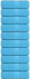 vidaXL - Zeepdoekjes - 10 - st - 30x30 - cm - 360 - g/m² - 100% - katoen - turquoise