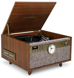 Victrola Century Signature - Draaitafel - Bluetooth 5.2 - CD-speler - Klok