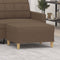 vidaXL - Voetenbank - 70x55x41 - cm - stof - bruin