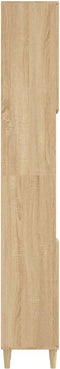 vidaXL - Badkamerkast - 30x30x190 - cm - bewerkt - hout - sonoma - eikenkleurig