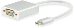 Equip 133451 - Adapter USB C naar VGA - 15 cm - Wit
