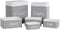 Mandenset DKD Home Decor Donker grijs Bamboe 40 x 30 x 46 cm (5 Onderdelen) (6 Onderdelen)