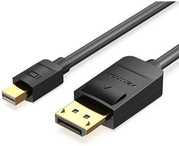 Vention HAGBH - DisplayPort naar HDMI kabel - 4K @ 30Hz - Zwart
