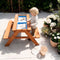 Sunny Dave Zand & Water Picknicktafel in Bruin voor kinderen - Multifunctionele Picknick tafel met 2 uitneembare kunststof bakken - FSC hout