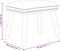 vidaXL - Voetenbank - 45x29,5x35 - cm - fluweel - blauw