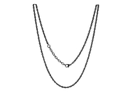 Silventi 980600527 Heli Twist collier - 2 mm - 40+5 cm - zwart