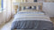 Beddinghouse Jorren - Dekbedovertrek Lits-Jumeaux - 240x200/220 cm - Blauw Grijs