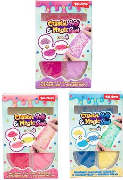 Toi-Toys Speelset - Putty Zand Sprinkles - Kneedbare massa (3 stuks)