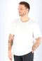Schiesser M&R - Heren Pyjamashirt - Korte mouw R-Hals knoopsluiting - Wit - Maat XXL