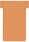 Nobo - T-planbordkaarten index 2 | ft 85 x 60 mm | oranje