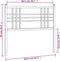 vidaXL - Hoofdbord - 100 - cm - metaal - wit