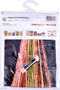 Thea Gouverneur - Borduurpakket met telpatroon - 3050.05 - Voorgesorteerde DMC Garens - Gebakjes - Zwart Aida - 47 cm x 12 cm - DIY Kit