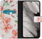 iMoshion Hoesje Geschikt voor Google Pixel 8 Pro Hoesje Met Pasjeshouder - iMoshion Design Softcase Bookcase - Meerkleurig / Blossom Watercolor White