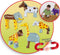 Klein Toys Early Steps magnetische dierenpuzzel - 4 dieren - 16-delig - polybag verpakking - multicolor