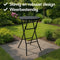 Brixy Statafels - Partytafel - Robuust Weersbestendig - Zwart (2 stuks)