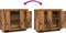 vidaXL - Dressoir - 92x35x75 - cm - bewerkt - hout - oud - houtkleurig
