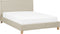 SENNEZ - Tweepersoonsbed - Beige - 160 x 200 cm - Polyester