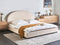 VAUCLUSE - Tweepersoonsbed - Lichtbeige - 180 x 200 cm - Polyester