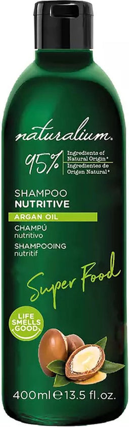 Voedende Shampoo Naturalium Super Food Arganolie 400 ml