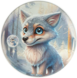 UNIDRAGON Houten Puzzel Voor Volwassenen Bubblezz - Wolf - 30 stukjes - 25 cm