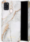 Selencia Hoesje Geschikt voor Samsung Galaxy A21s Hoesje - Selencia Maya Fashion Backcover - grijs