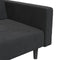 vidaXL - Slaapbank - 2-zits - met - 2 - kussens - fluweel - zwart