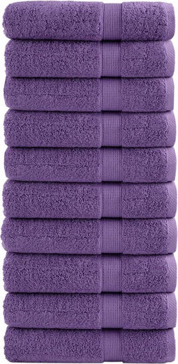 vidaXL - Handdoeken - SOLUND - 10 - st - 600 - g/m² - 50x100 - cm - paars