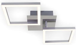 Briloner FRAME - Plafonnière - LED 16 Watt 1200 Lumen 3000 Kelvin - chroom-zilverkleurig