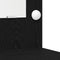vidaXL - Kaptafel - met - LED - Verlichting - - - Zwart - Eiken - - - 50x41x135 - cm